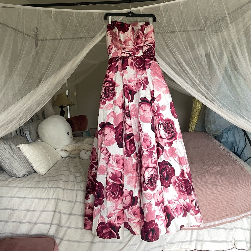 Speechless Rose Strapless Gown WITH POCKETS!!!